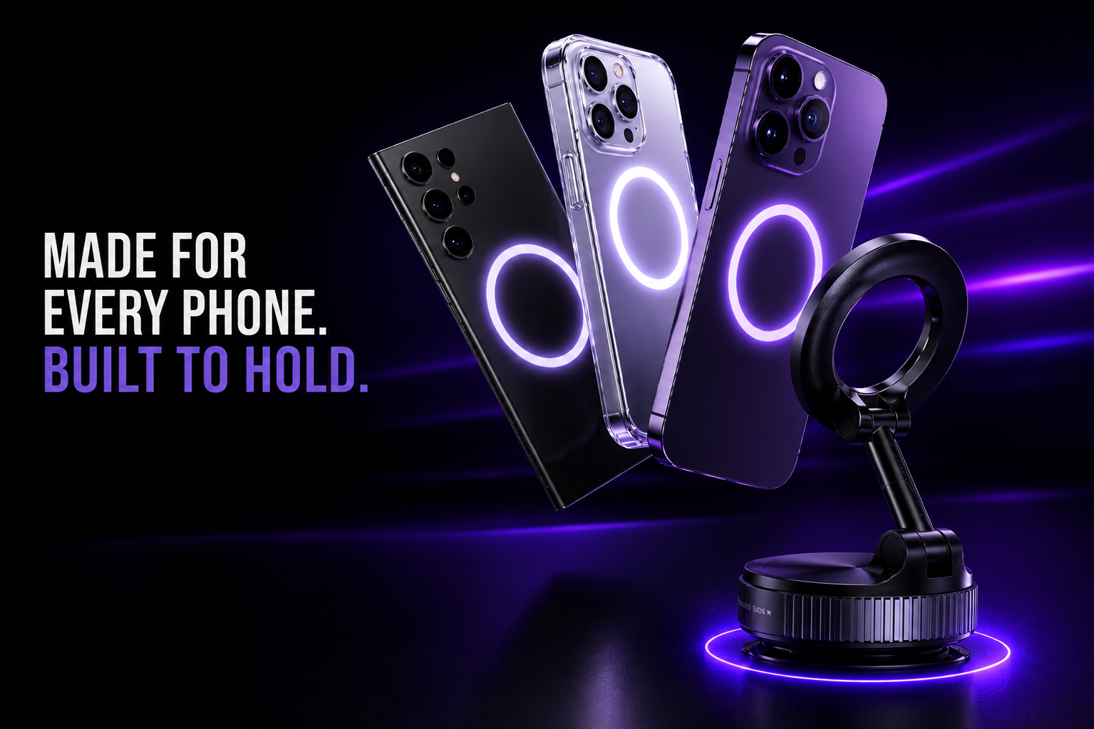 Magnetic Phone Holder- 360° Adjustable Rotation
